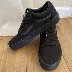 Black/Black Old Skool Vans New W/o Tags